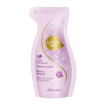 Refil Cuide-se Bem Loção Hidratante Nutritiva Rosa e Alcaçuz